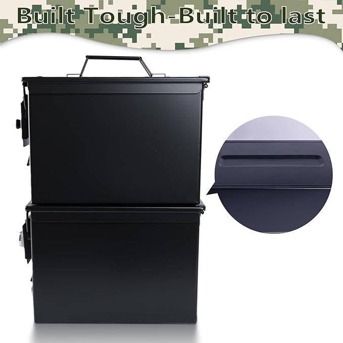 Ammo Can&Ammo Box, Fireproof & Waterproof Metal Storage Box - Image 6