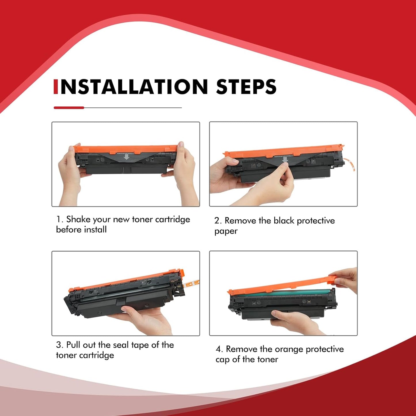 069 Toner Cartridge Set 069H MF753Cdw Compatible Replacement for Canon 069 069H Toner Cartridge for Canon imageCLASS MF753Cdw MF751Cdw LBP674Cdw Printer Ink Black Cyan Yellow Magenta 4 Pack