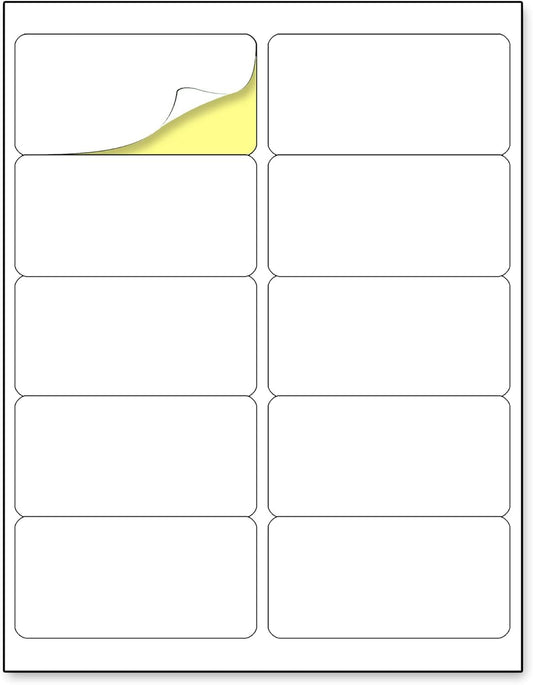 (2" x 4") 30 Sheets, Printable White Sticker Labels, Laser/Inkjet Printing - Matte, 10 per Page