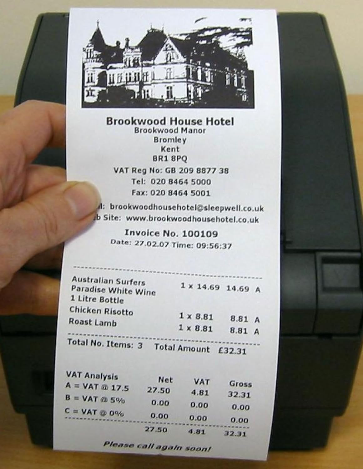 (12 Rolls) 3 1/8 x 230 Thermal Paper Receipt Rolls Fits All POS Cash Registers BPA Free Compatible with Star star TSP100III TSP143III TSP143IV TSP650II TSP800II MC-Print3 3000LABELS DIRECT