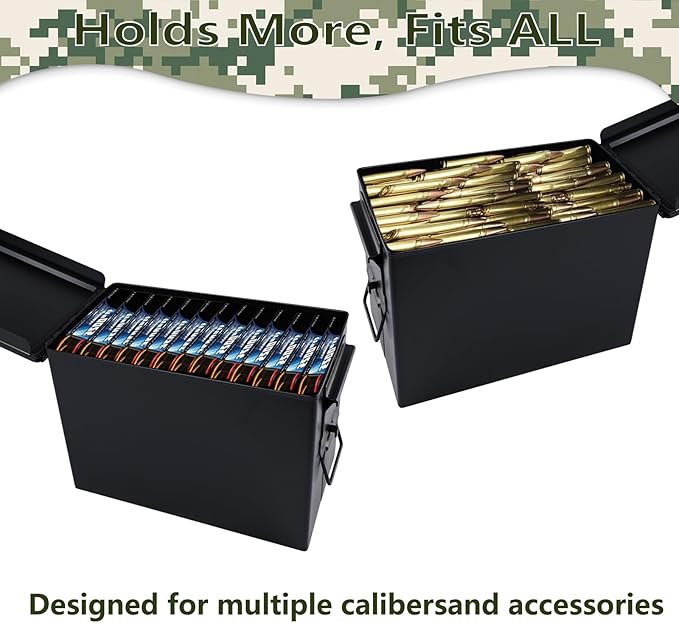 Ammo Can&Ammo Box, Fireproof & Waterproof Metal Storage Box - Image 4