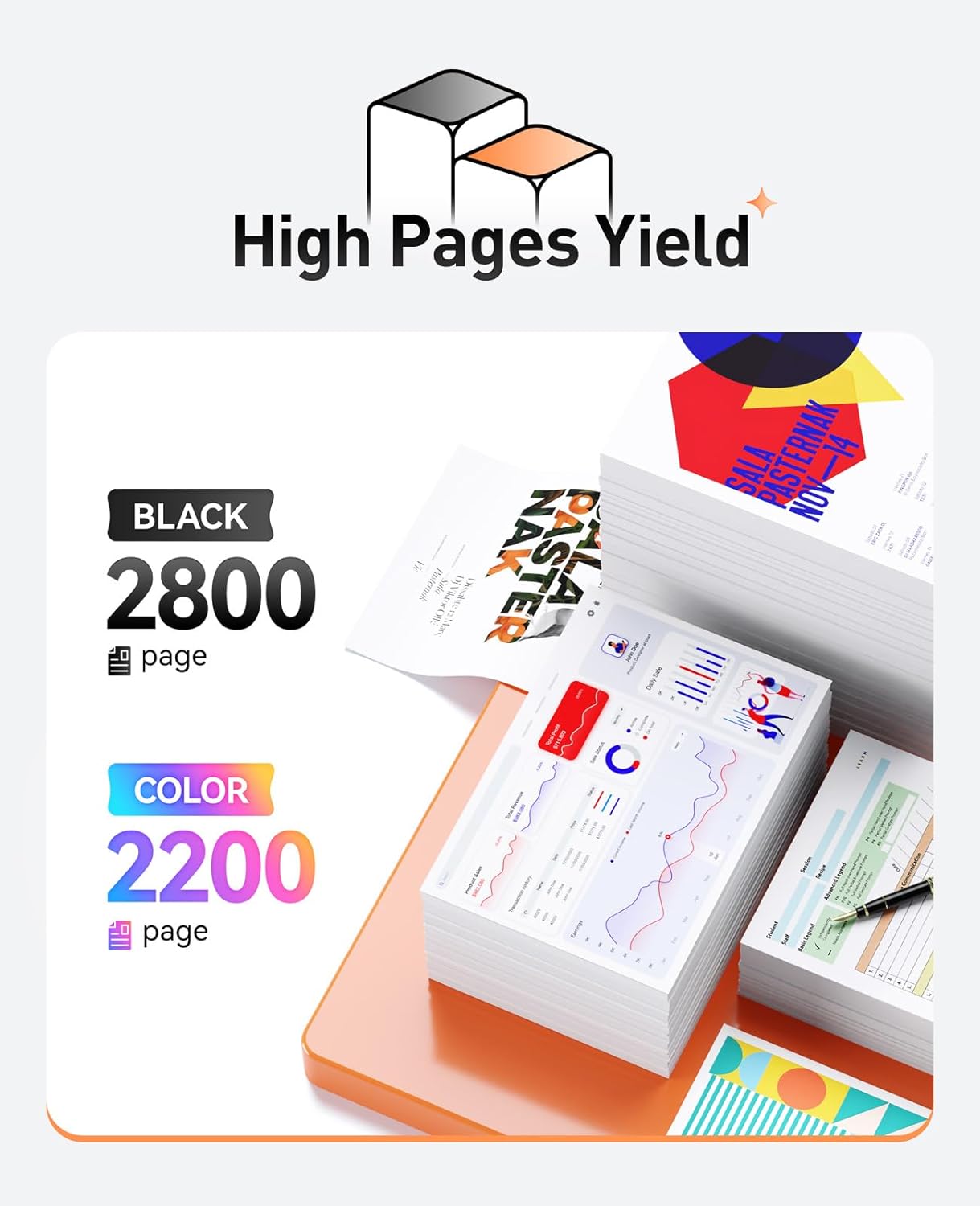 045H Toner Cartridge 4-Pack High Yield with Chip Replacement for Canon 045H CRG-045H Toner Cartridges Compatible with Canon imageCLASS MF634Cdw MF632Cdw LBP612Cdw LBP612C MF632 MF632C MF634 Printer