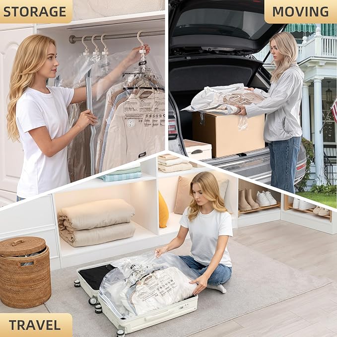 TAILI Hanging Vacuum Storage Sealer Bags - Thumbnail 5