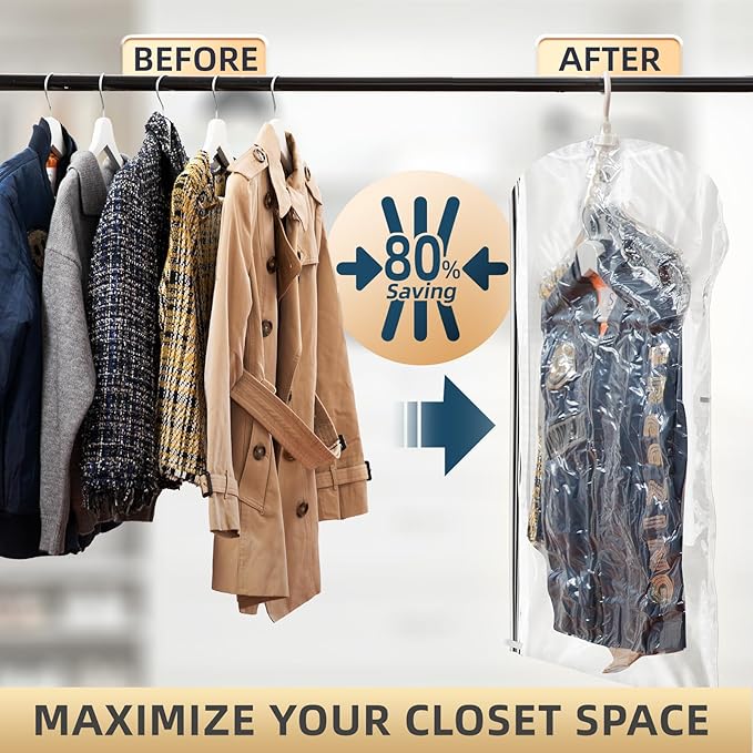 TAILI Hanging Vacuum Storage Sealer Bags - Thumbnail 4