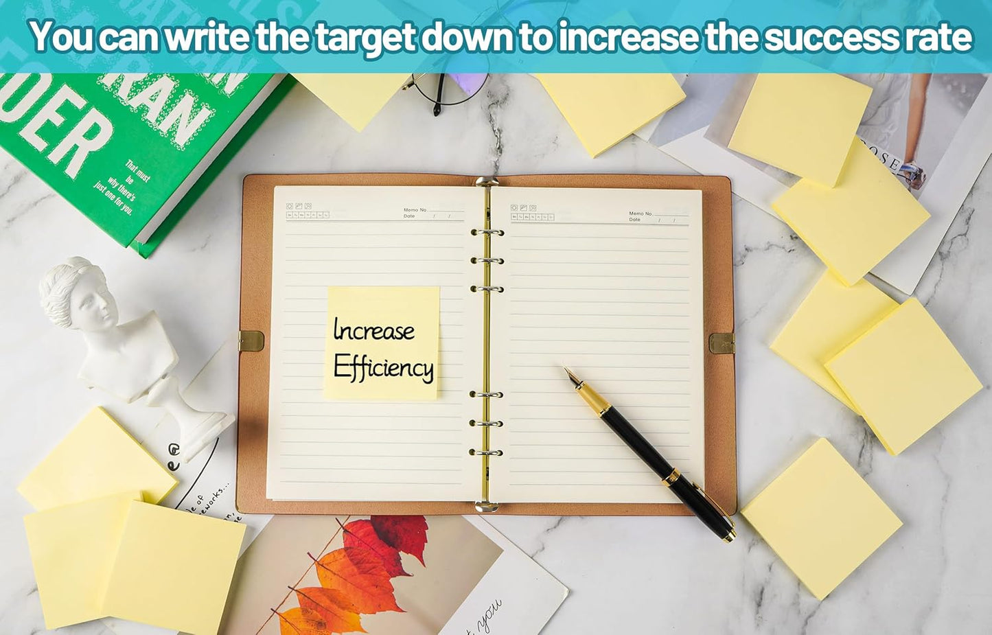 (48 Pack) Sticky Notes 3x3 in Yellow, Clean Removal, Recyclable, Self-Stick Pads, Easy to Post for Home, Office, Notebook